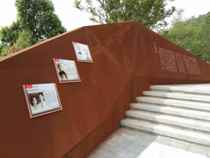 弋江耐候钢挡土墙